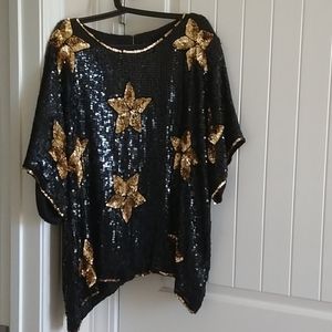 Women's vintage party blouse